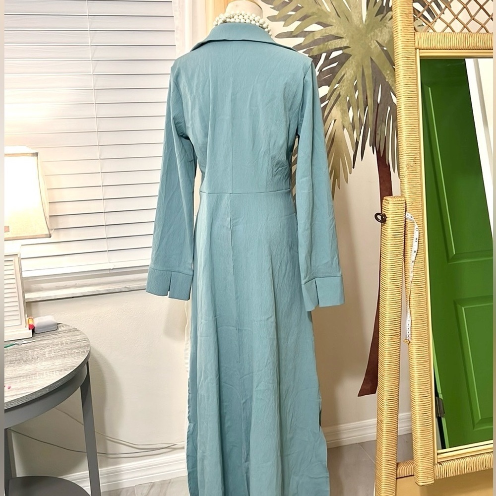 X&Y, Beautiful Lightweight, Soft Teal Green, POCKETS,Excellent Condition,Size XL - Picture 5 of 8